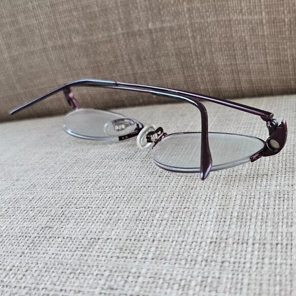 Marchon Women Glasses Half Rim MAGNETICS 883 MAG Burgundy Eyeglasses FELXON - Picture 6 of 14